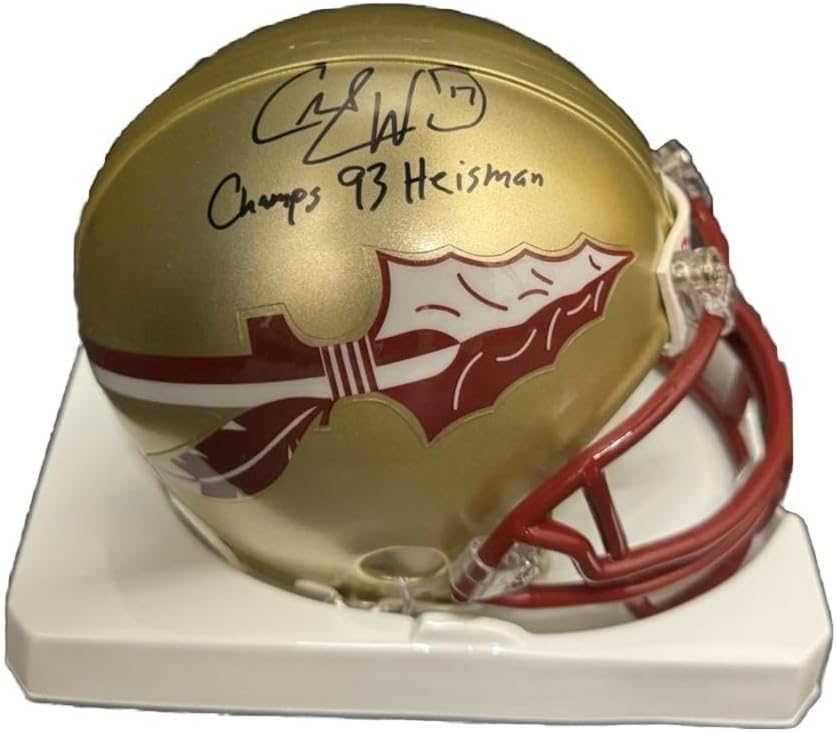 Charlie Ward Signed (93 Heisman & Champ) Florida State Seminoles Mini Helmet JSA – Autographed College Mini Helmets