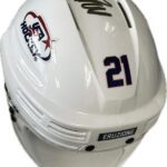 Miracle on Ice White Mini Hockey Helmet Signed by Mike Eruzione – Officially Licensed Product