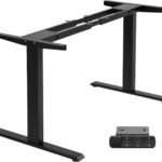 TOPSKY Dual Motor Electric Adjustable Standing for up to 70.8”x31.5” Table Tops, 225 lbs Weight Capacity, Computer Desk for Home and Office (Black Frame only)