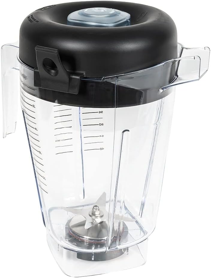 Vitamix 1.5 Gallon Compact Food Blender with Lid, Lid Plug, and Blade Assembly, Clear