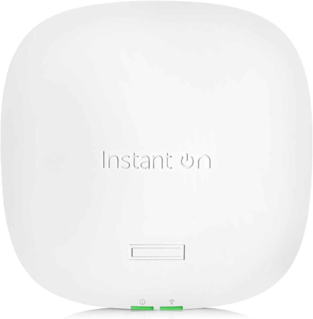 HPE Networking Instant On Access Point AP25 4×4 WiFi 6 Indoor Wireless Access Point | Power Source Not Included | US Model (R9B27A)