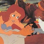 Ariel and Prince Eric trading card Little Mermaid Disney 1991 Pro Set #26 Scuttle