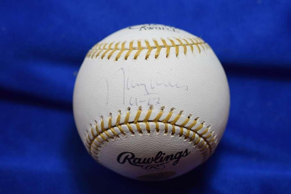 Maury Wills PSA DNA Autograph Major League Glove Signed Baseball 61-62 – Autographed MLB Gloves