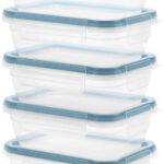 Snapware Total Solutions (5-Pack, 3 Cup) Plastic Food Storage Containers Set, Airtight & Leakproof Locking BPA-Free Lids Tupperware, Freezer Dishwasher Microwave Safe