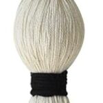 Macrame Wall Hanging Boho Wall Decor Small Sphericity Cotton Textile Tassel Hanging Fiber Yarn Art for Living Room Bedroom 27” L x 2.3” W