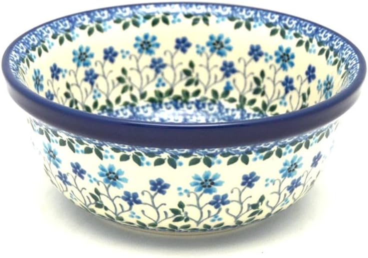 Polish Pottery Bowl – Salad – Georgia Blue