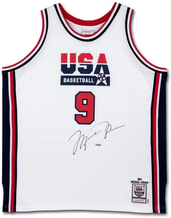 Michael Jordan Signed Autographed Mitchell & Ness Jersey 1992 Team USA Wht UDA – Autographed NBA Jerseys