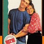 Jason Priestley & Gabrielle Carteris trading card (Beverly Hills 90210) 1991 Topps #84