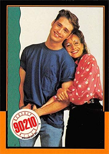 Jason Priestley & Gabrielle Carteris trading card (Beverly Hills 90210) 1991 Topps #84