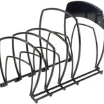 Lodge 5-Tier, Kitchen and Pantry Cast Iron Cookware Storage Organizer, Steel Construction, Matte Black