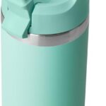YETI Rambler 18 oz Bottle, Vacuum Insulated, Stainless Steel with Straw Cap, Seafoam