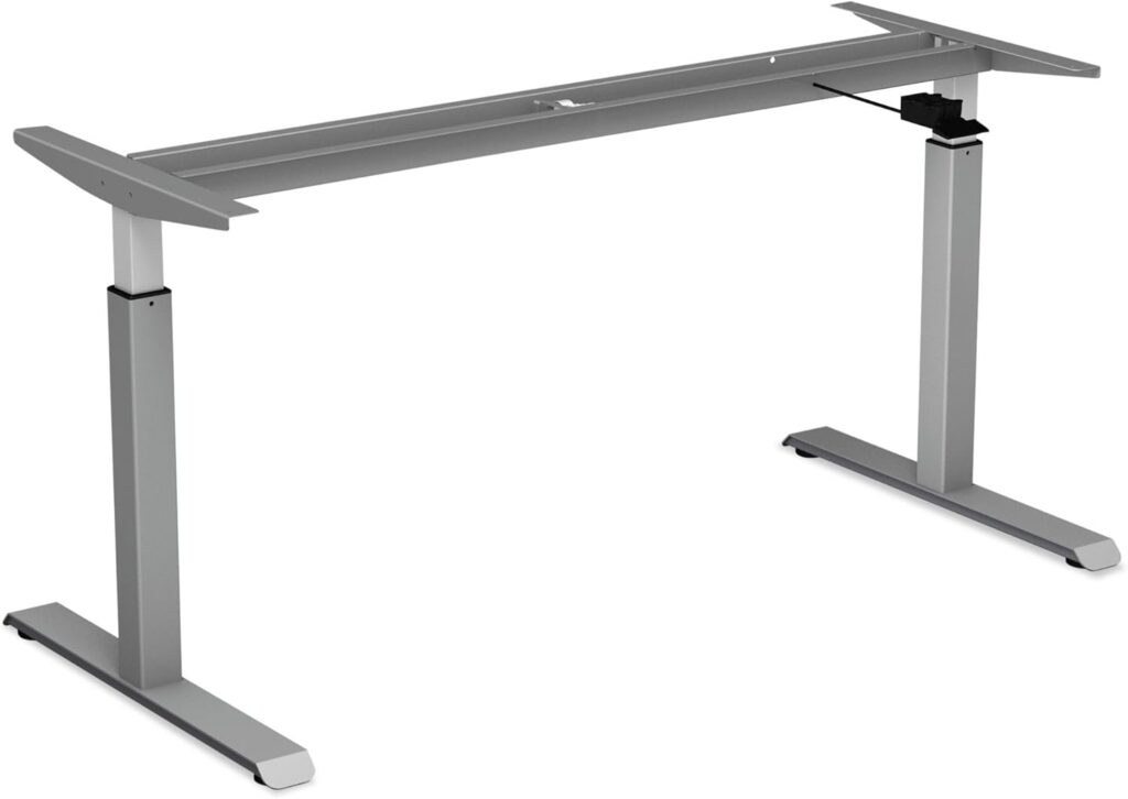 Alera HTPN1G Pneumatic Height-Adjustable Table Base, 26 1/4-Inch to 39 3/8-Inch High