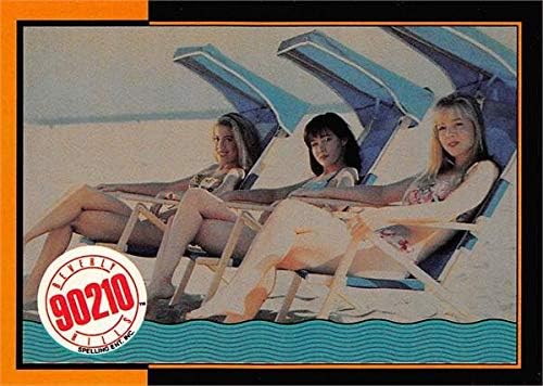 Shannen Doherty, Jennie Garth & Tori Spelling trading card (Beverly Hills 90210, Bikinis) 1991 Topps #54