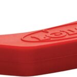 Lodge Silicone Assist Handle Holder – Dishwasher Safe Hot Handle Holder Designed for Traditional Lodge Cast Iron Dual Handle Products – Reusable Heat Protection Up to 450° – Red