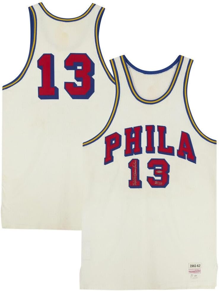 Wilt Chamberlain Signed Authentic Philadelphia Warriors Jersey UDA Upper Deck – Autographed NBA Jerseys