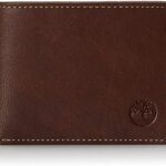 Timberland Men’s Blix Slimfold Leather Wallet, Brown, One Size