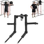 Mikolo Lateral Raise Attachment for Squat Rack, Standing Lateral Raise Machine with 1″ Holes, Power Rack Cage Attachment, Upper Body Strength Training Machine for Home Gym
