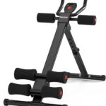 RELIFE REBUILD YOUR LIFE AB Workout Machine Abdominal Trainer Foldable Ab Cruncher Strength Training Equipment for Home Gym Blue 440 LBS