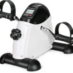 Under Desk Bike Pedal Exerciser Portable Home Exercise Bike Pedal Exerciser Foot Peddler Portable Therapy Bicycle Leg Peddler Portable Mini Cycle Bike for Hands Arm Trainer