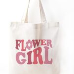 Flower Girl Proposal, Flower Girl Gifts Bag From Bride, Canvas Tote Bag Aesthetic for Women, Bridesmaid Gift