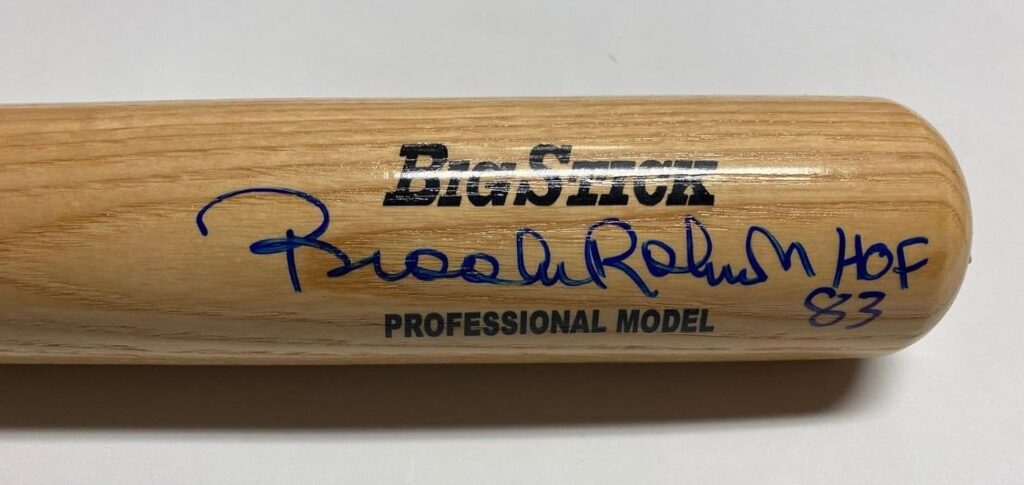 Brooks Robinson Baltimore Orioles Hof 83 Signed Rawlings Big Stick Bat Beckett – Autographed MLB Bats