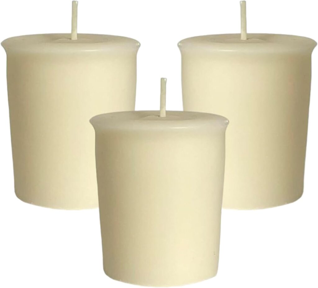 Mister Candle French Vanilla Scented Votive Candles – Set of 9 Handmade Soy Wax Blend Candles with Essential Oils, Long Lasting 15 Hour, Small Bulk Candles for Home, Wedding & Gift – Hand Made in USA