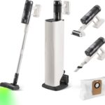 roborock H60 Hub Pro Cordless Stick Vacuum Cleaner with Auto-Empty Dock, 170AW Suction for Carpets and Hard Floors, Vacuum Cleaner with 80-Min Runtime, Anti-Tangle Brush, 140° Green LED Dust Detection