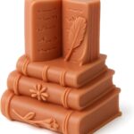 Book Candle Silicone Mold Bookshelf Resin Casting Molds for Candles Making Aromatherapy Candles Handmade Wax Home Decor