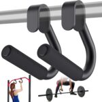 Kipika Pull Up Handles – Non-Slip Grip Handle Attachment for Pull-Up Bars, Barbells and Resistance Bands – Heavy Duty Stretch Attachment Grips Handles for Home Gym Workouts, 1 Pair
