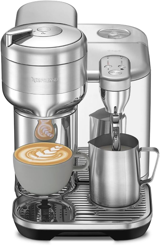 Nespresso Vertuo Creatista Coffee and Espresso Maker by Breville, Brushed Stainless Steel