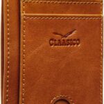 Claasico Front Pocket Small Mens Wallet RFID Blocking Genuine Leather Credit Card Holder