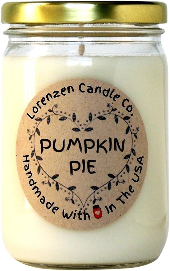 Pumpkin Pie Soy Candle, 12oz | Handmade in The USA with 100% Soy Wax