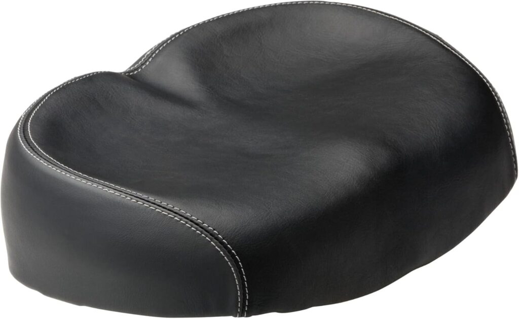 Schwinn Comfort Bike Seat, Quilted or Foam Padded Bike Saddle, Various Styles, Weather-Resistant Cover, Easily Attaches to Most Standard Seatposts