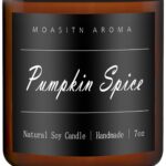 MOASITN Pumpkin Spice Heavenly Scented Candles for Home| Natural Soy Fall Candle| Handmade Long Lasting Aromatherapy Candle| Jar Candel for Women,Men as Halloween,Birthday,Relaxing Gifts| 7oz