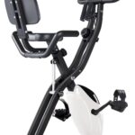 Merax Exercise Bike,Workout Bikes for Home,Folding Stationary Bikes for Home with 16-Level Magnetic Resistance, 300LBS Capacity X-Bike Indoor Exercise Equipment with Heart Rate Sensor & LCD Monitor