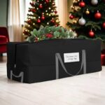 Christmas Tree Storage Bag, Fits Up 10 Ft Tall Artificial Trees, Heavy-Duty 600D Oxford Tree Bag with Reinforced Handles Zipper Clear Pocket, Storage Bags for Moving Items, Clothing, Outdoor, Bedding