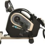 Exerpeutic 2000M Motorized Under Desk Exercise Bike – Electric Legs and Arms Pedal Exerciser – Fitness Equipment for Home Use – Remote Work Office Accessory – Black