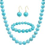 Beaded Necklaces for Women, Natural Gemstone Bead Choker Necklace10MM Bead Strand Choker Collarbone Necklace Healing Crystal Chakra Necklace Western Jewelry For Women Jewelry Gifts