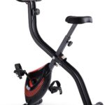 Exercise Bike 3 IN 1 Stationary Bike Folding Exercise Bike with Adjustable Resistance Comfortable Seat Cushion LCD Monitor 265 lbs Weight Capacity for Home Gym Workout