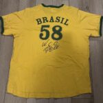 Pele Signed 1958 Brazil Jersey Psa/dna National Team Jersey Inscribed – Autographed Soccer Jerseys