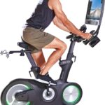Echelon Connect EX-8s Smart Exercise Bike with 24 Inch HD Touchscreen, LED Flywheel, Bluetooth, 32 Resistance Levels, SPD Pedals, USB Port, Dumbbell Holders & Free 30-Day Echelon Fit App Membership