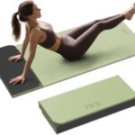 ILILI Foldable Yoga Mat, 10mm Thick, TPE Material, Extra Long 75″L x 26″W, Soft and Comfortable Folding Mat 0.4 Inches, Easy to Carry and Store, 190*66cm Portable Multi-Functional Use for Yoga, Home Exercise & Outdoor