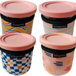 Ice Cream Sleeve Neoprene Sleeve for Ninja Ice Cream Cups, Compatible with NC301 NC300 NC299AMZ Series Ice Cream Maker Containers -(Mix, 4-Pack) (Other)