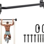 SELEWARE Heavy Duty Welded Pull Up Bar, Versatile Doorway Wall Mount, Joist Mounted, and Ceiling Mounted Chin Up Bars, Thick Metal Sturdy Construction for Full Body Workouts Support 500 lbs