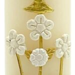 Angelitos de Mexico Devotional Candle for First Communion Keepsake Unique Handmade Cirio