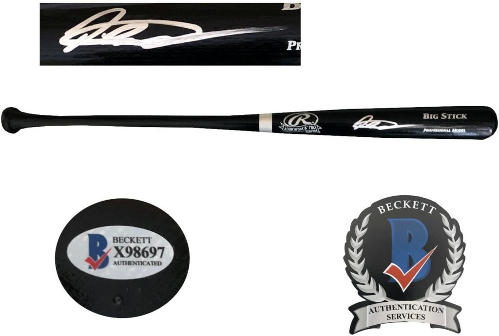 Jasson Dominguez Signed Autograph New York Yankees Rawlings Baseball Bat Bas – Autographed MLB Bats