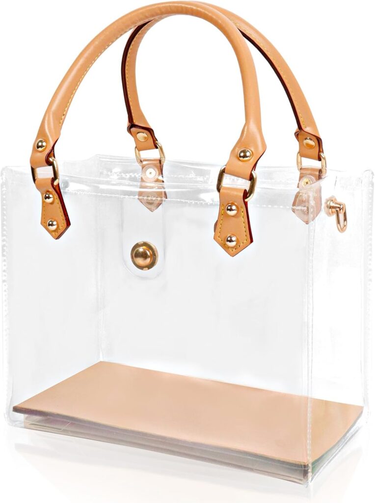 Clear PVC DIY Tote Bag Handbag Making Kit Handmade Gift Bag Craft Accessory Tool Set Birthday Holiday Gift Bag