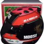 AUTOGRAPHED 2022 Ross Chastain #1 Moose Fraternity HAIL MELON (Martinsville Haul The Waul) Signed Official NASCAR Replica Mini Helmet with COA