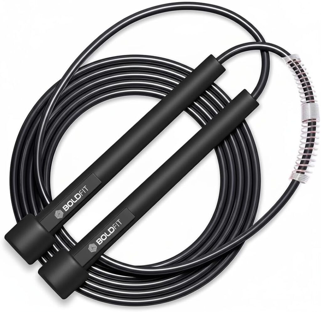 Boldfit Skipping Rope for Men and Women Jumping Rope With Adjustable Height Speed Skipping Rope for Exercise, Gym, Sports Fitness Adjustable Jump Rope-Pencil