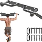Kipika Heavy Duty Wall Mounted Doorway Pull Up Bar, Multifunctional Chin Up Bar, Portable Fitness Door Bar, Body Workout Home Gym System